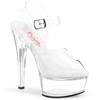 Pleaser - GLEAM608 Sandale à bride à la cheville - Transparent Product image